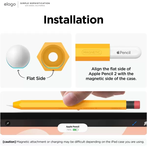 Bundle elago Classic Pencil Case amp Home Stand Compatible with Apple Pencil 2nd Generation Must Read Installation InstructionsBundle elago Classic Pencil Case amp Home Stand Compatible with Apple Pencil 2nd Generation Must Read Installation Instructions