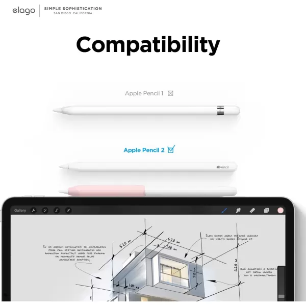 Bundle elago Classic Pencil Grip 2 Pack amp Home Stand Compatible with Apple Pencil 2nd GenerationBundle elago Classic Pencil Grip 2 Pack amp Home Stand Compatible with Apple Pencil 2nd Generation