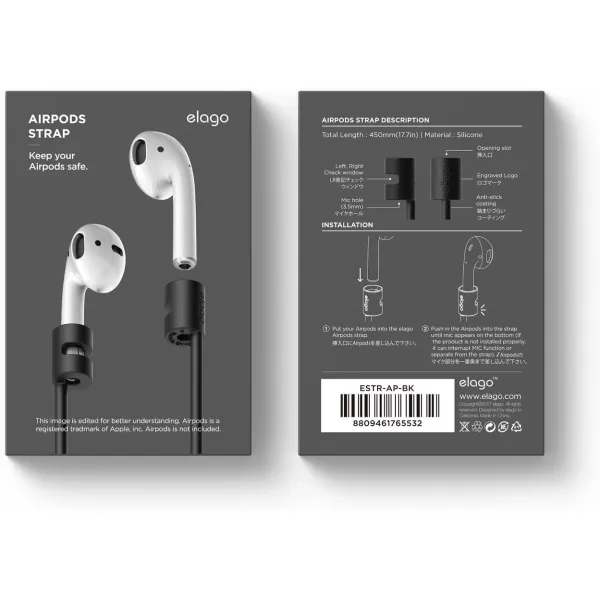 Elago Airpod Strap  BlackBlack