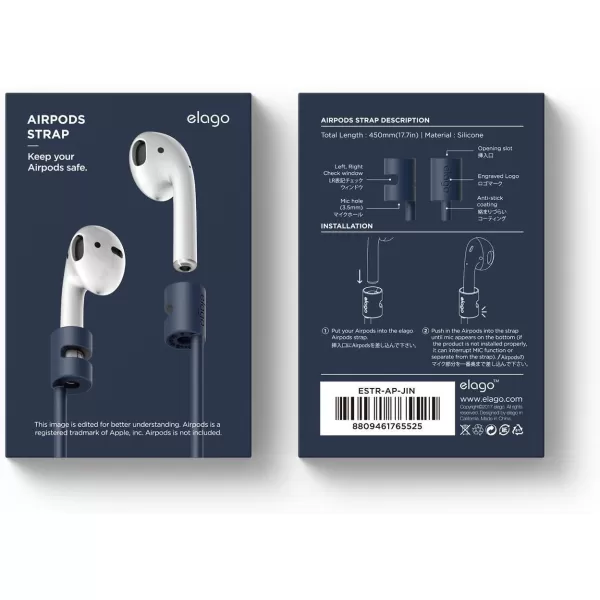 Elago Airpod Strap  BlackJean Indigo