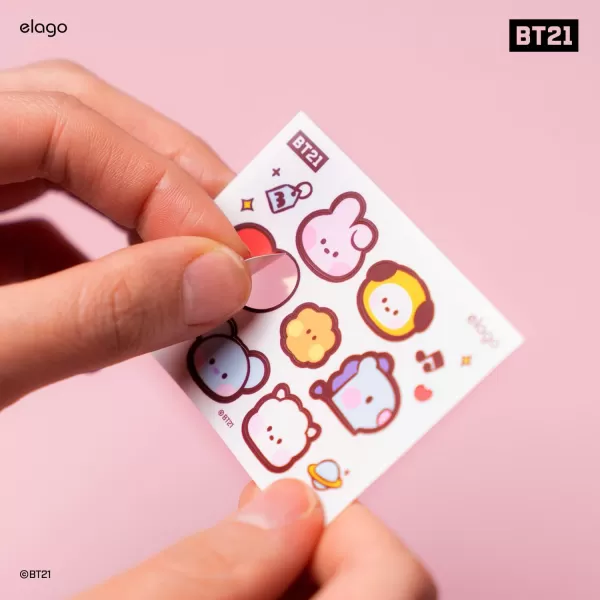 elago  BT21 minini Compatible with Samsung Galaxy S23 Silicone Case Precise Camera Cutouts Drop Protection Shockproof Protective Cover Full Cover Design 61 inch Mint Official MerchandisePink Toys