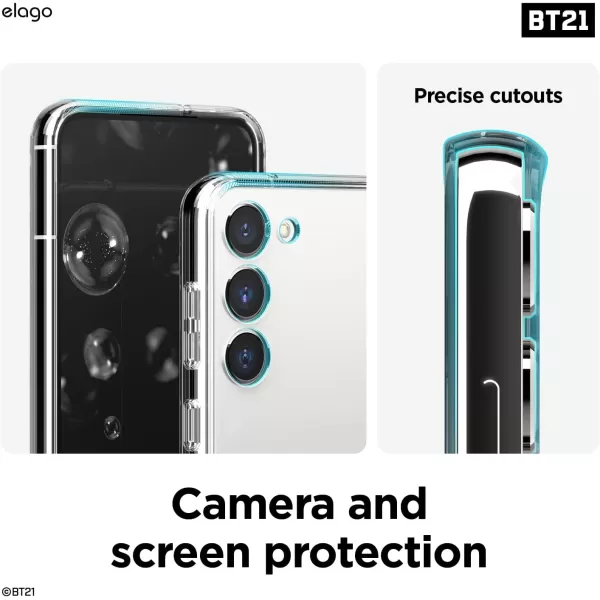 elago  BT21 minini Compatible with Samsung Galaxy S23 Silicone Case Precise Camera Cutouts Drop Protection Shockproof Protective Cover Full Cover Design 61 inch Mint Official MerchandisePink Toys