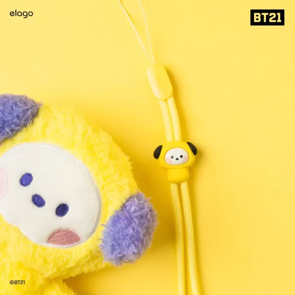 elago  LINE FRIENDS BT21 OFFICIAL MERCHANDISE Lanyard Wrist Strap phone charm keychain  Anti Drop Extra Security Adjustable Button widely ApplicableCHIMMY