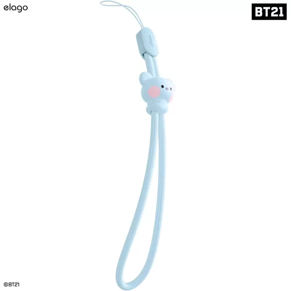 elago  LINE FRIENDS BT21 OFFICIAL MERCHANDISE Lanyard Wrist Strap phone charm keychain  Anti Drop Extra Security Adjustable Button widely ApplicableKoya