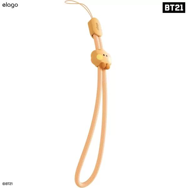 elago  LINE FRIENDS BT21 OFFICIAL MERCHANDISE Lanyard Wrist Strap phone charm keychain  Anti Drop Extra Security Adjustable Button widely ApplicableShooky