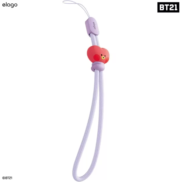 elago  LINE FRIENDS BT21 OFFICIAL MERCHANDISE Lanyard Wrist Strap phone charm keychain  Anti Drop Extra Security Adjustable Button widely ApplicableTata