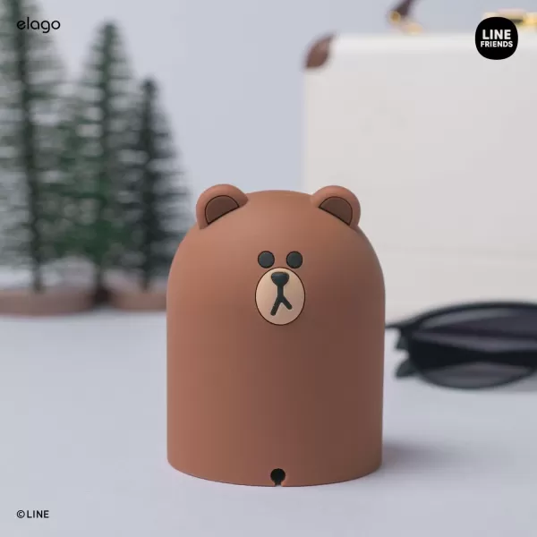 elago  LINE Friends GW2 Stand Compatible with Samsung Galaxy Watch 5 Charger Stand 40 44mm  Galaxy Watch 5 Pro Charger Stand 45mm 2022 BrownBROWN