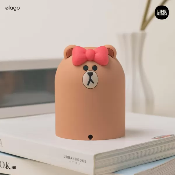 elago  LINE Friends GW2 Stand Compatible with Samsung Galaxy Watch 5 Charger Stand 40 44mm  Galaxy Watch 5 Pro Charger Stand 45mm 2022 BrownCHOCO