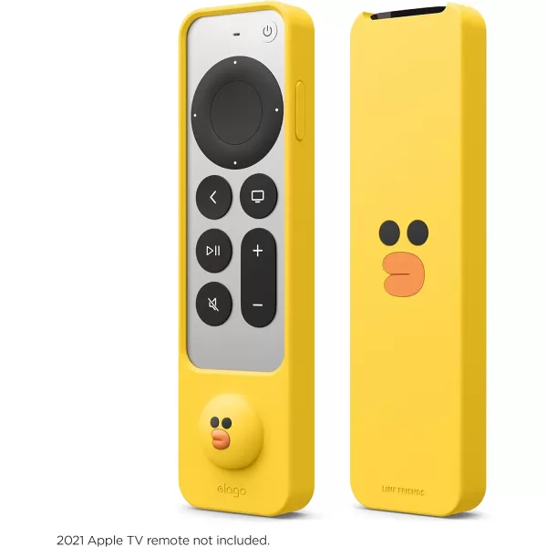 elago  LINE Friends Slim Case Compatible with 2022 Apple TV 4K HD Siri Remote 3rd Generation and Compatible with 2021 Apple TV 4K HD Siri Remote 2nd Generation Slim Light Shock Absorption SallySALLY