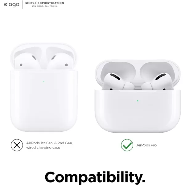 elago 2 Pairs AirPods Pro Ear Tips Cover Designed for Apple AirPods Pro Anti Slip Silicone Cover DustFree Fit in The Case 2 Pairs of 2 Colors US Patent Registered Lovely Pink amp LavenderDark GreyWhite