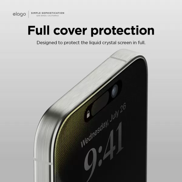 elago 2 Pcs Privacy Glass Screen Protector Compatible with iPhone 15 Pro Max  Protect Privacy 9H Surface Hardness ShatterProof Scratch ProtectioniPhone 15 Pro Max