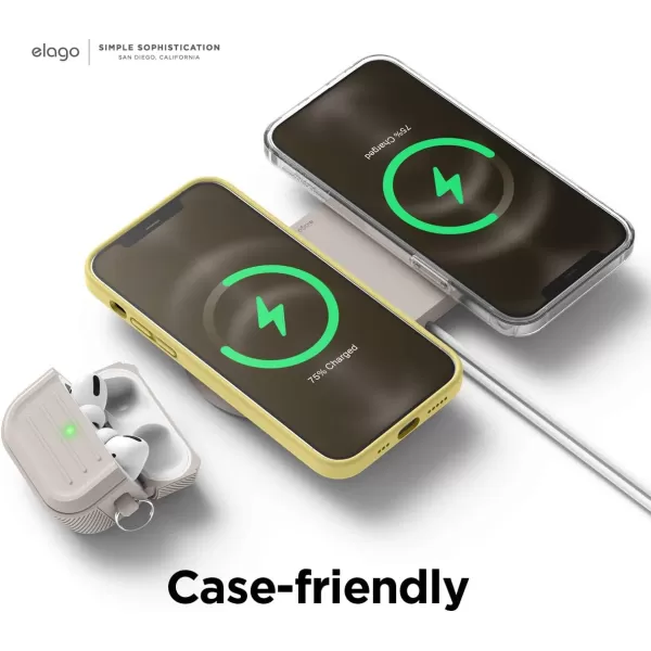 elago 2 in 1 Wireless Charger Stand Charging Station Designed for MagSafe Compatible with iPhone 15141312 AirPods ProPro2 amp AirPods 3  Stone Charging Cable Not IncludedStone