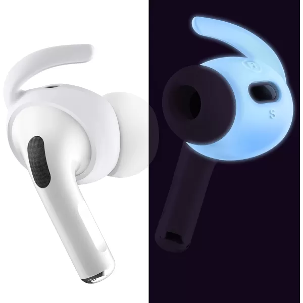 elago 4 Pairs Ear Hooks Covers Compatible with AirPods Pro 2  Earbuds Hook Compatible with AirPods Pro 2nd Generation Small Large 2 Size Not Fit in The Charging Case US Patent RegisteredNightglow Blue