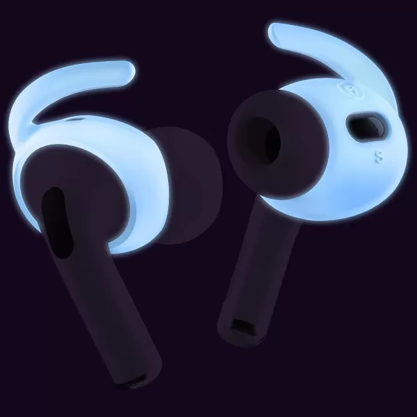 elago 4 Pairs Ear Hooks Covers Compatible with AirPods Pro 2  Earbuds Hook Compatible with AirPods Pro 2nd Generation Small Large 2 Size Not Fit in The Charging Case US Patent RegisteredNightglow Blue