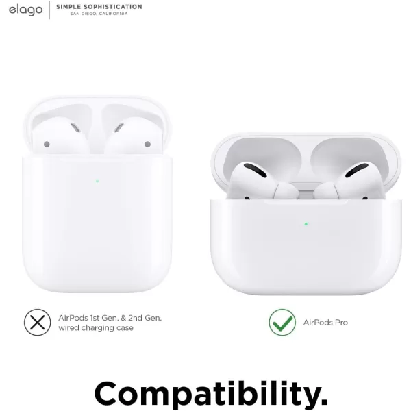 elago 6 Pairs AirPods Pro Ear Tips with Integrated Earbuds Cover Designed for Apple AirPods Pro Fit in The Case AntiSlip 3 Sizes Large  Medium  Small US Patent Registered Dark GreyNightglow Blue