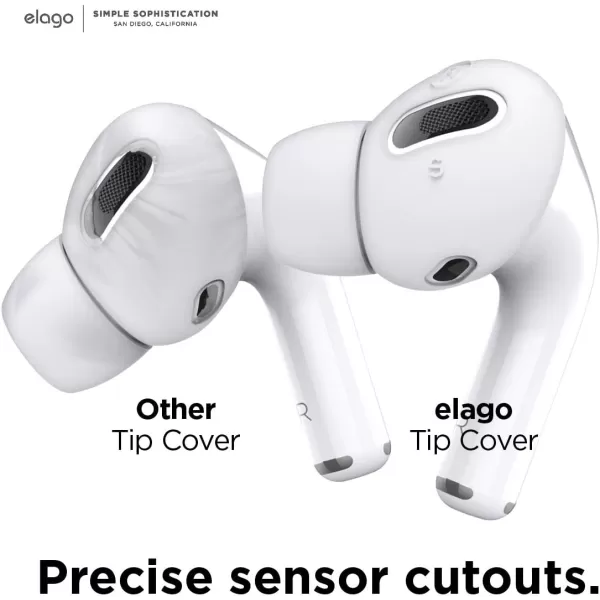 elago 6 Pairs AirPods Pro Ear Tips with Integrated Earbuds Cover Designed for Apple AirPods Pro Fit in The Case AntiSlip 3 Sizes Large  Medium  Small US Patent Registered Dark GreyNightglow Blue