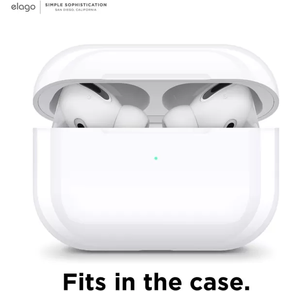 elago 6 Pairs AirPods Pro Ear Tips with Integrated Earbuds Cover Designed for Apple AirPods Pro Fit in The Case AntiSlip 3 Sizes Large  Medium  Small US Patent Registered Dark GreyWhite