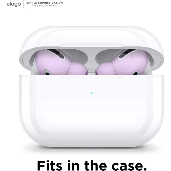 elago 6 Pairs AirPods Pro Ear Tips with Integrated Earbuds Cover Designed for Apple AirPods Pro Fit in The Case AntiSlip 3 Sizes Large  Medium  Small US Patent Registered Dark GreyLavender