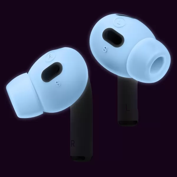 elago 6 Pairs Compatible with AirPods Pro 2 Ear Tips with Earbuds Cover Compatible with Apple AirPods Pro 2nd Generation 3 Sizes Large  Medium  Small US Patent Registered LavenderNightglow Blue