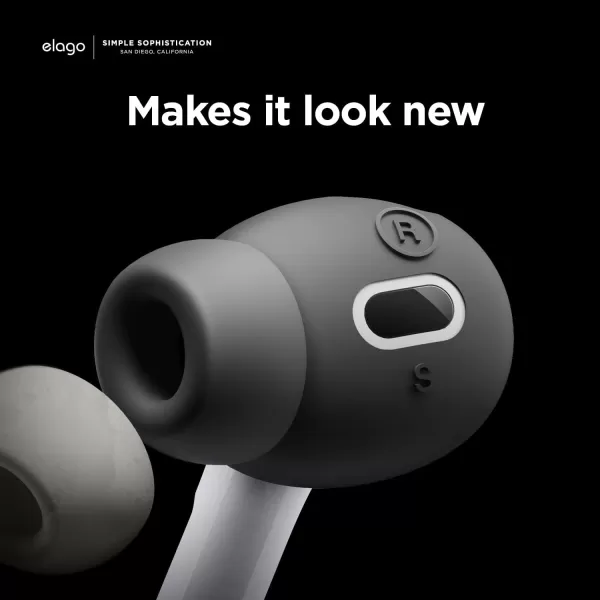 elago 6 Pairs Compatible with AirPods Pro 2 Ear Tips with Earbuds Cover Compatible with Apple AirPods Pro 2nd Generation 3 Sizes Large  Medium  Small US Patent Registered LavenderDark Grey