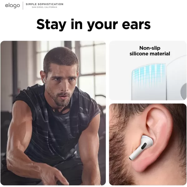 elago 6 Pairs Compatible with AirPods Pro 2 Ear Tips with Earbuds Cover Compatible with Apple AirPods Pro 2nd Generation 3 Sizes Large  Medium  Small US Patent Registered LavenderNightglow Blue