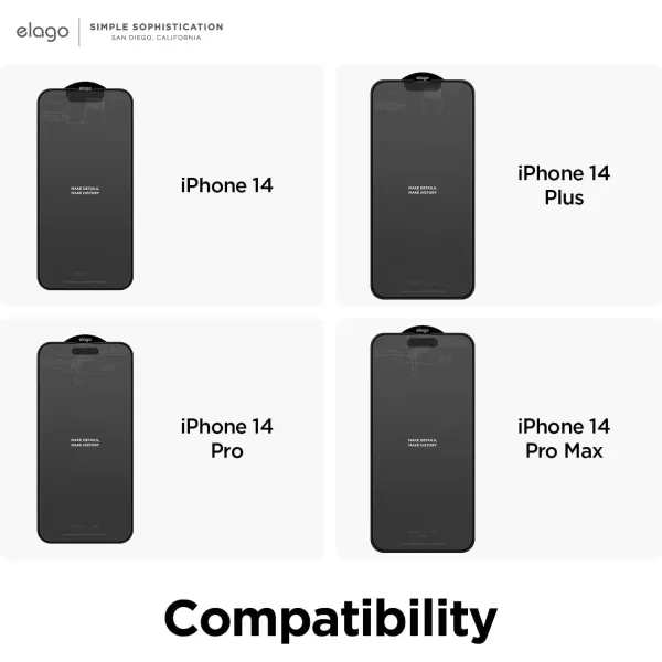 elago Anti Finger Glass Screen Protector Compatible with iPhone 14 Pro Max  AntiFingerprint 9H Surface Hardness ShatterProof Scratch ProtectioniPhone 14  iPhone 13 Pro  iPhone 13