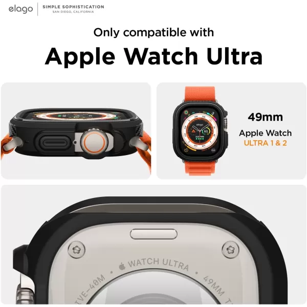 elago Armor Case Compatible with Apple Watch Ultra 2  Ultra 49mm  Ultimate Protectionelago Armor Case Compatible with Apple Watch Ultra 2  Ultra 49mm  Ultimate Protection