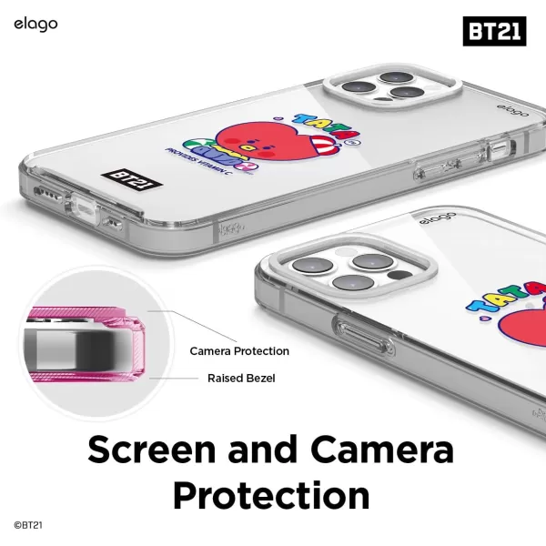 elago BT21 Hybrid Case Compatible with iPhone 12 Compatible with iPhone 12 Pro 61 Inch Durable Full Body Protection Raised Lip Screen amp Camera Protection Official Merchandise CookyTATA