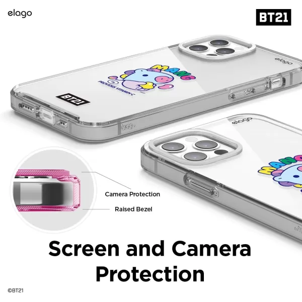 elago BT21 Hybrid Case Compatible with iPhone 12 Compatible with iPhone 12 Pro 61 Inch Durable Full Body Protection Raised Lip Screen amp Camera Protection Official Merchandise CookyMANG