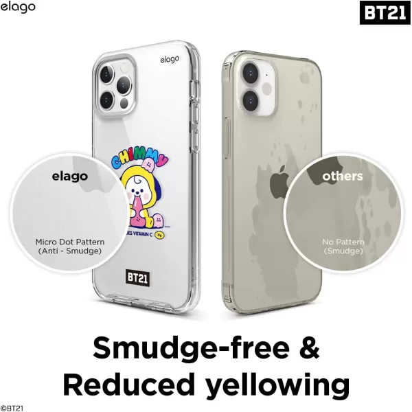 elago BT21 Hybrid Case Compatible with iPhone 12 Compatible with iPhone 12 Pro 61 Inch Durable Full Body Protection Raised Lip Screen amp Camera Protection Official Merchandise CookyCHIMMY