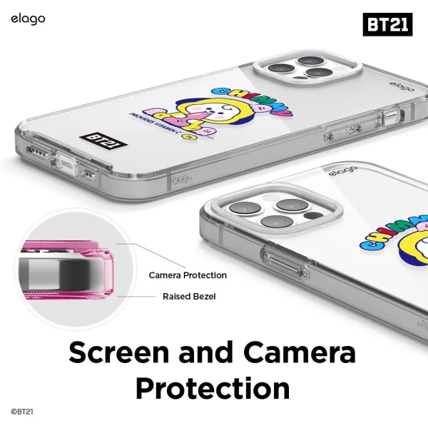 elago BT21 Hybrid Case Compatible with iPhone 12 Compatible with iPhone 12 Pro 61 Inch Durable Full Body Protection Raised Lip Screen amp Camera Protection Official Merchandise CookyCHIMMY