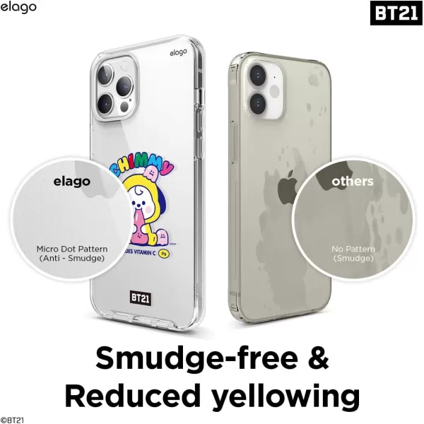 elago BT21 Hybrid Case Compatible with iPhone 12 Pro Max 67 Inch Durable Full Body Protection Raised Lip Screen amp Camera ProtectionOfficial Merchandise TATACHIMMY