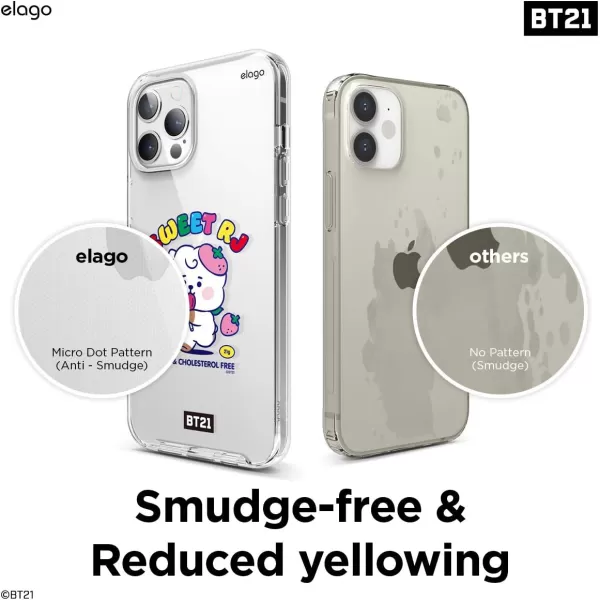 elago BT21 Hybrid Case Compatible with iPhone 12 Pro Max 67 Inch Durable Full Body Protection Raised Lip Screen amp Camera ProtectionOfficial Merchandise TATARJ