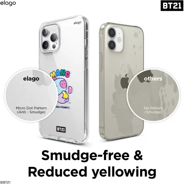 elago BT21 Hybrid Case Compatible with iPhone 12 Pro Max 67 Inch Durable Full Body Protection Raised Lip Screen amp Camera ProtectionOfficial Merchandise TATAMANG