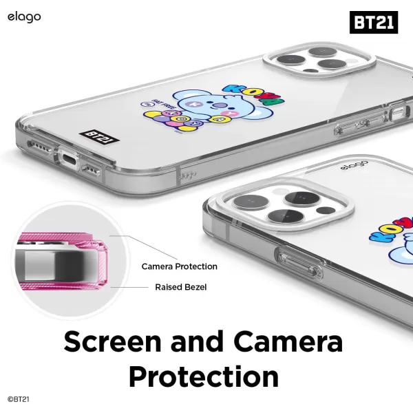 elago BT21 Hybrid Case Compatible with iPhone 12 Pro Max 67 Inch Durable Full Body Protection Raised Lip Screen amp Camera ProtectionOfficial Merchandise TATAKOYA