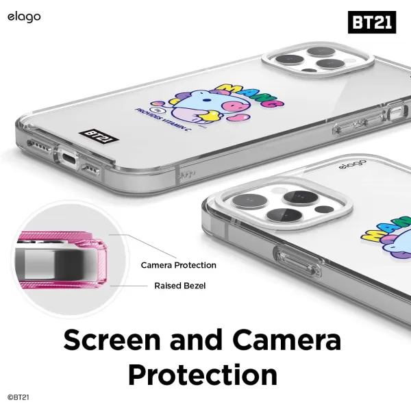 elago BT21 Hybrid Case Compatible with iPhone 12 Pro Max 67 Inch Durable Full Body Protection Raised Lip Screen amp Camera ProtectionOfficial Merchandise TATAMANG