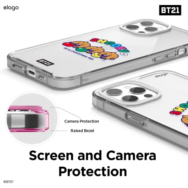 elago BT21 Hybrid Case Compatible with iPhone 12 Pro Max 67 Inch Durable Full Body Protection Raised Lip Screen amp Camera ProtectionOfficial Merchandise TATASHOOOKY