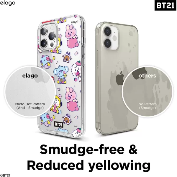 elago BT21 Hybrid Case Compatible with iPhone 12 Pro Max 67 Inch Durable Full Body Protection Raised Lip Screen amp Camera ProtectionOfficial Merchandise TATA7 Flavors