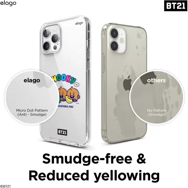 elago BT21 Hybrid Case Compatible with iPhone 12 Pro Max 67 Inch Durable Full Body Protection Raised Lip Screen amp Camera ProtectionOfficial Merchandise TATASHOOOKY