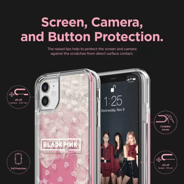 elago Blackpink Sand Case Compatible with iPhone 11  Official Merchandise Ivory Nightglow Blue  Hot Pinkelago Blackpink Sand Case Compatible with iPhone 11  Official Merchandise Ivory Nightglow Blue  Hot Pink