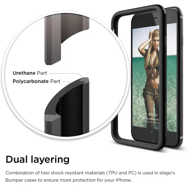 elago Bumper Case LimitedEdition for The iPhone 66S Plus 65inch  eco Friendly Retail Packaging Blackelago Bumper Case LimitedEdition for The iPhone 66S Plus 65inch  eco Friendly Retail Packaging Black