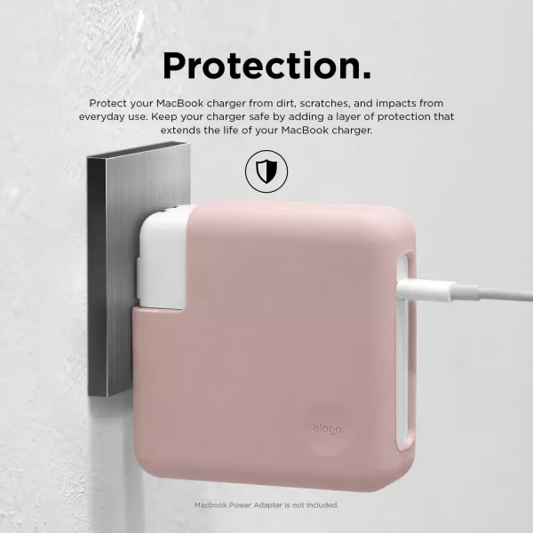 elago Charger Cover Compatible with MacBook Pro 14 M3 2023 with 8 amp 11core CPU MacBook Pro 13 M2 2022 MacBook Pro 14 M1 Pro with 8core CPU 2021 and MacBook Pro 13 20162020 Dark GreySand Pink