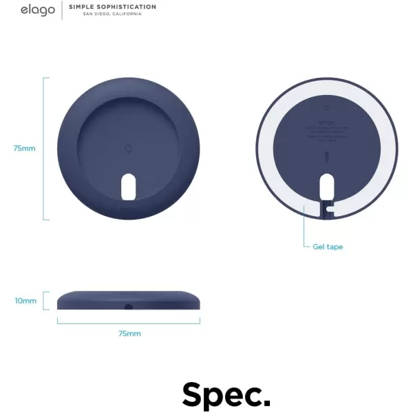 elago Charging Pad Compatible with MagSafe Charger Compatible with iPhone 15 14 13 12 Models AirPods Pro amp AirPods 3  Magnetic Charger Holder AntiSlip White Magsafe Charger Not IncludedJean Indigo