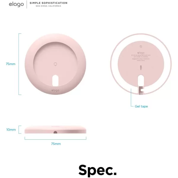 elago Charging Pad Compatible with MagSafe Charger Compatible with iPhone 15 14 13 12 Models AirPods Pro amp AirPods 3  Magnetic Charger Holder AntiSlip White Magsafe Charger Not IncludedLovely Pink