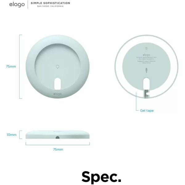 elago Charging Pad Compatible with MagSafe Charger Compatible with iPhone 15 14 13 12 Models AirPods Pro amp AirPods 3  Magnetic Charger Holder AntiSlip White Magsafe Charger Not IncludedMint