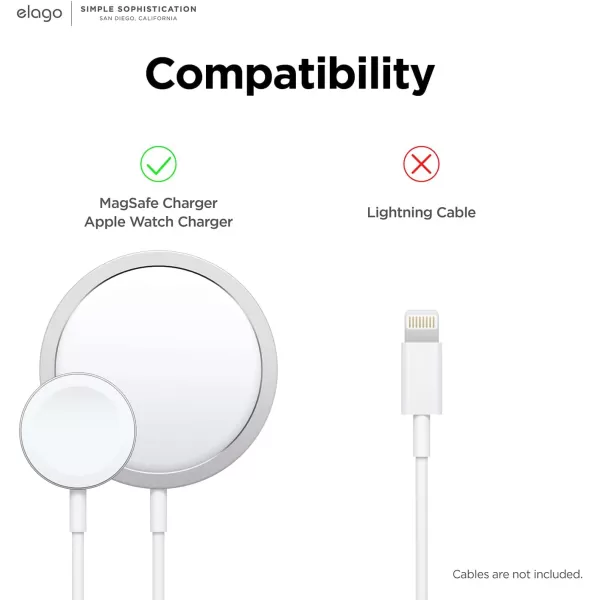 elago Charging Station Compatible with iPhone 15 Series iPhone 14 Series iPhone 13 Series iPhone 12 Series Compatible with MagSafe Compatible with Apple Watch Series  Chargers are NOT IncludedStone  Red