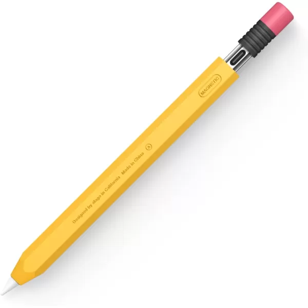 elago Classic Pencil Case Compatible with Apple Pencil USBC Perfect Grip Protective Skin Silicone Sleeve Supports Magnetic Attachment Yellowelago Classic Pencil Case Compatible with Apple Pencil USBC Perfect Grip Protective Skin Silicone Sleeve Supports Magnetic Attachment Yellow