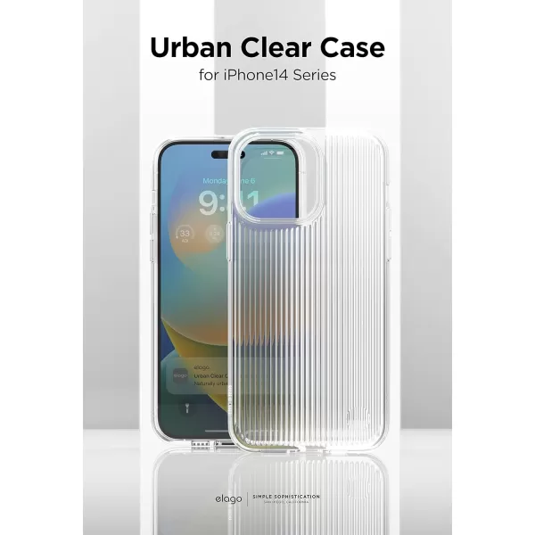 elago Clear Case Compatible with iPhone 14 Case Clear  61 Inch  TPU Hybrid Technology AntiYellowing Pattern Glass Glowing Effect Shockproof Bumper Cover Full Body Protection  Made in KoreaClear