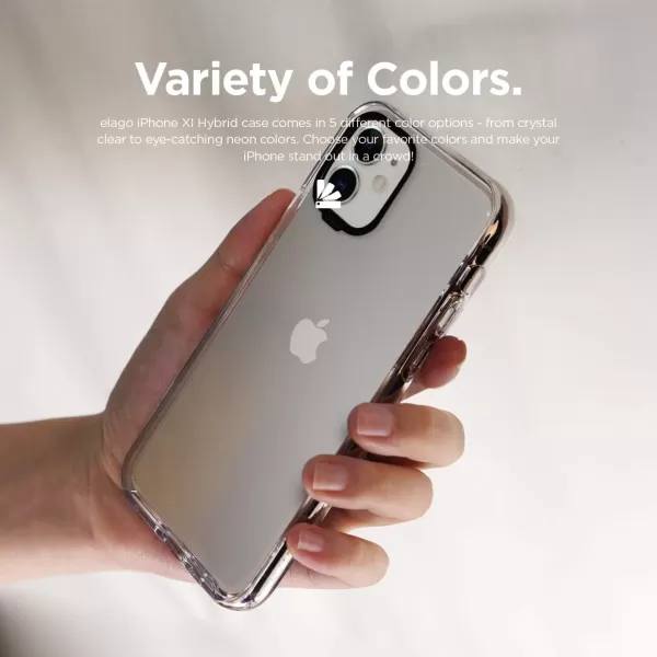 elago Clear Hybrid Case Compatible with iPhone 11 Pro Aqua BlueCrystal Clear