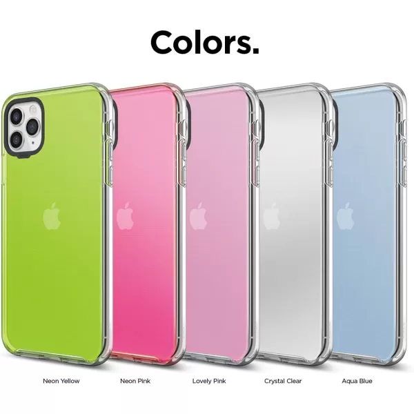 elago Clear Hybrid Case Compatible with iPhone 11 Pro Max Lovely PinkAqua Blue